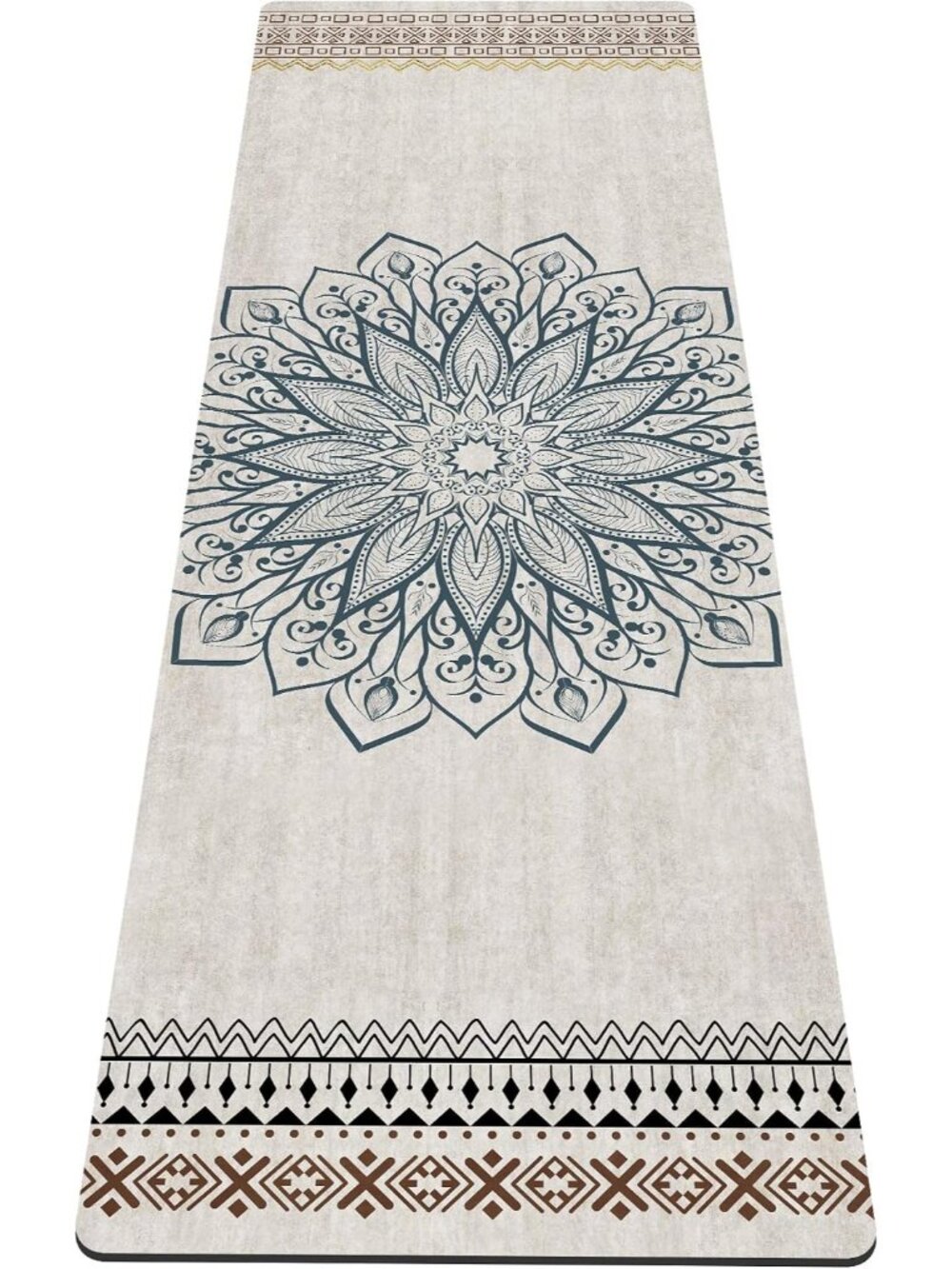 New Yoga Mat Print Extra Thick TPE Non Slip Fitness Exercise Mat Carrying Bag